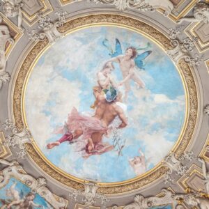 angel woman and baby artwork